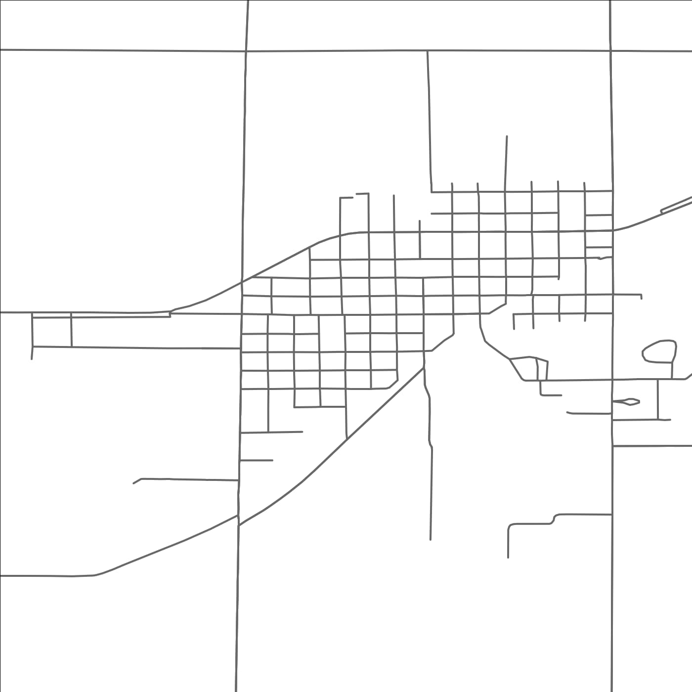 ROAD MAP OF SPRINGFIELD, MINNESOTA BY MAPBAKES