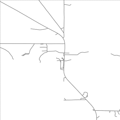 ROAD MAP OF SQUAW LAKE, MINNESOTA BY MAPBAKES