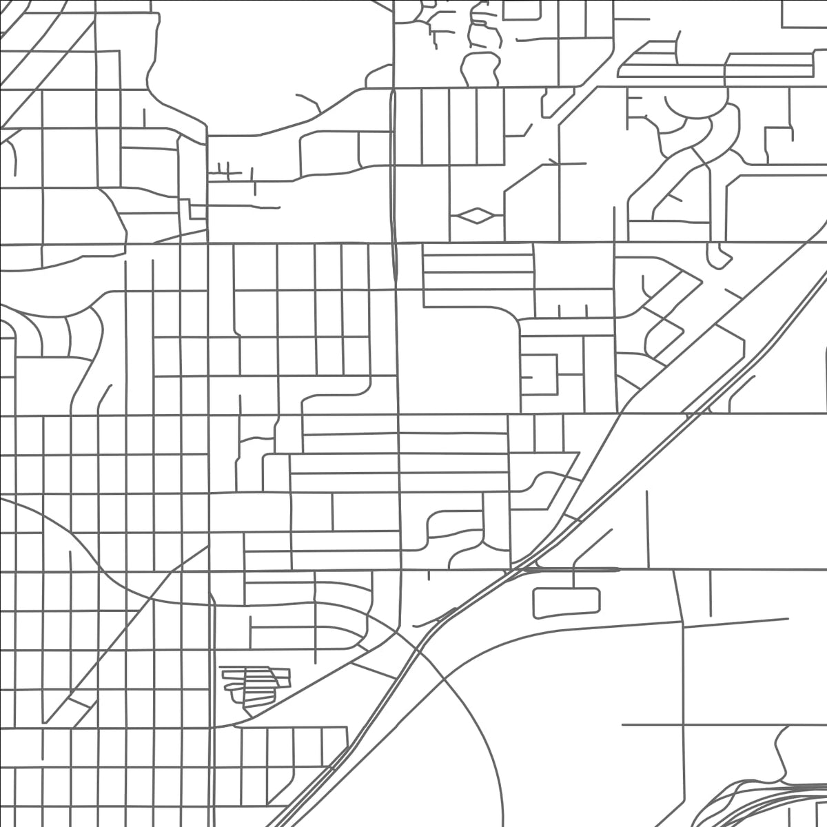 ROAD MAP OF ST. ANTHONY, MINNESOTA BY MAPBAKES