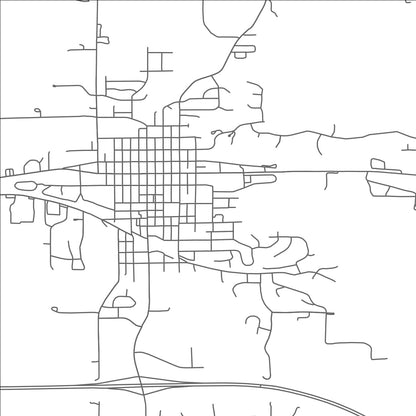 ROAD MAP OF ST. CHARLES, MINNESOTA BY MAPBAKES