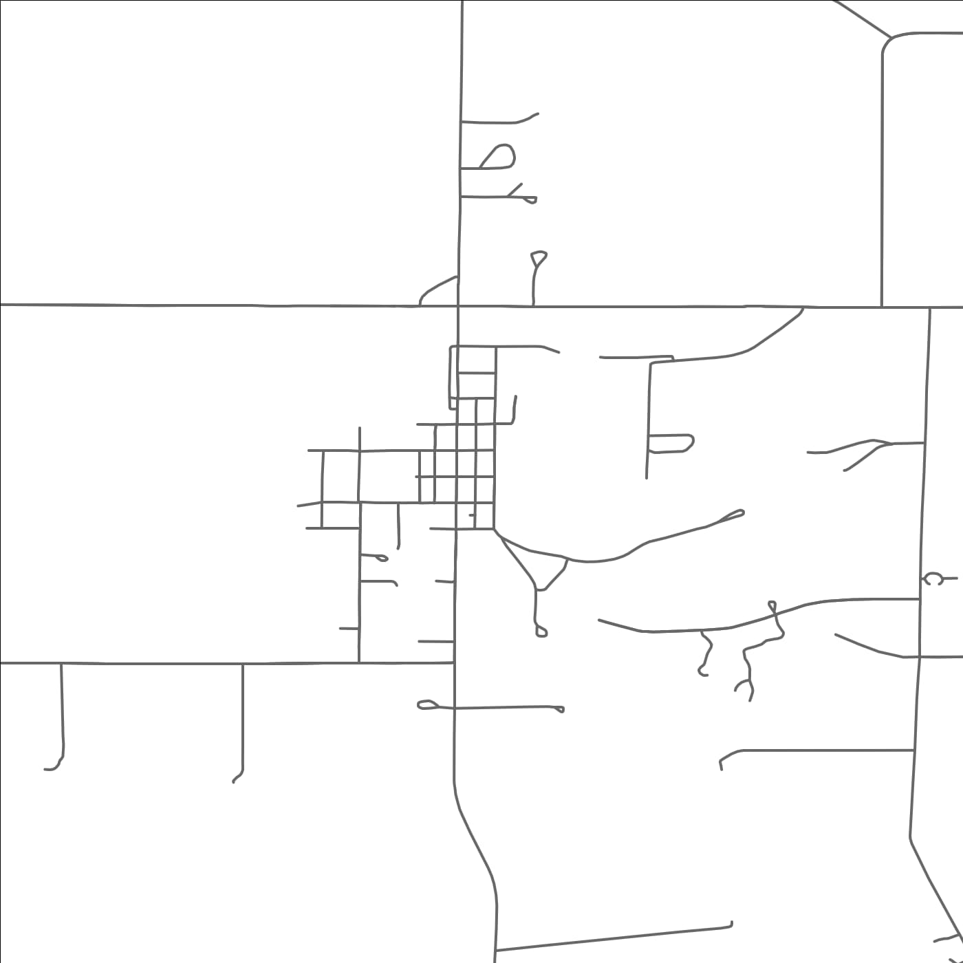 ROAD MAP OF ST. HILAIRE, MINNESOTA BY MAPBAKES