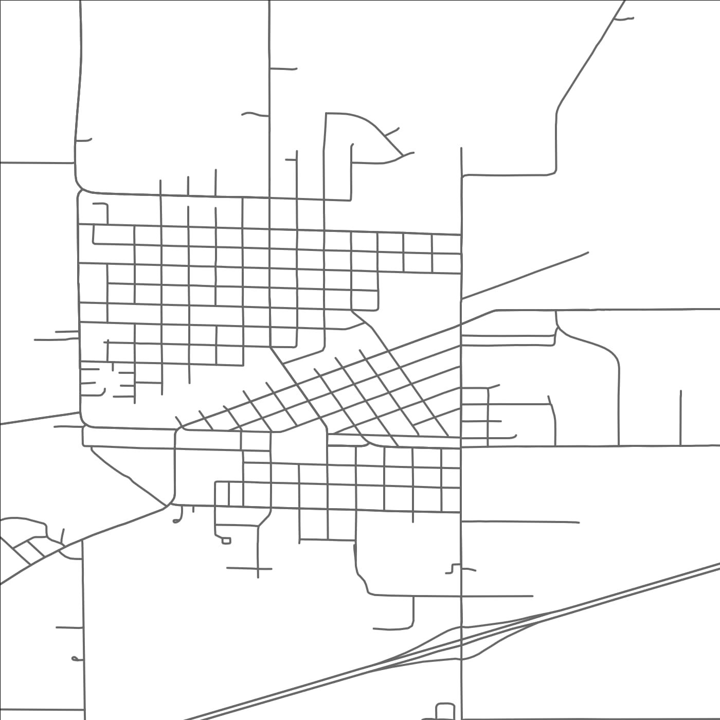 ROAD MAP OF ST. JAMES, MINNESOTA BY MAPBAKES