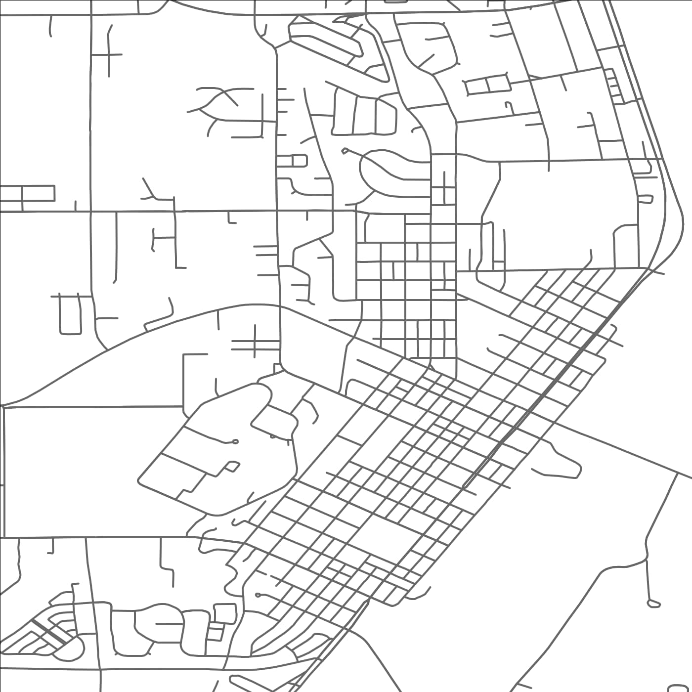 ROAD MAP OF ST. PETER, MINNESOTA BY MAPBAKES