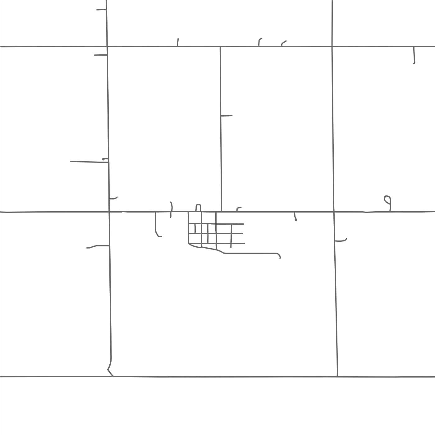 ROAD MAP OF STEEN, MINNESOTA BY MAPBAKES