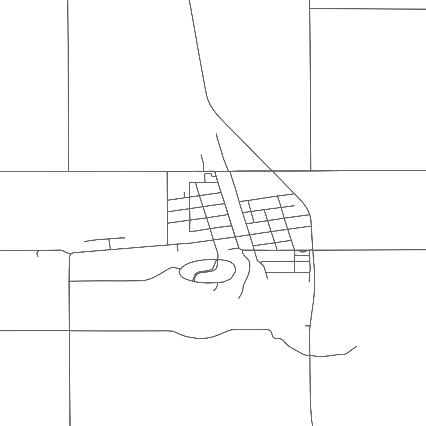 ROAD MAP OF STEPHEN, MINNESOTA BY MAPBAKES