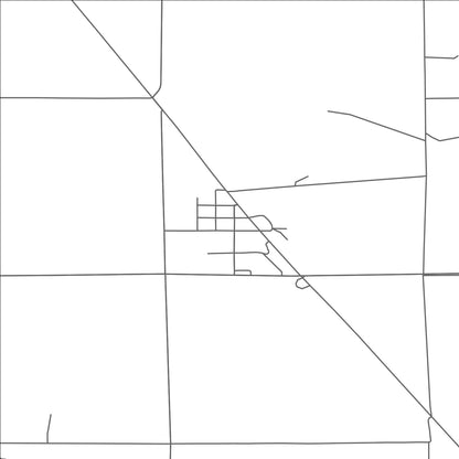 ROAD MAP OF STRANDQUIST, MINNESOTA BY MAPBAKES