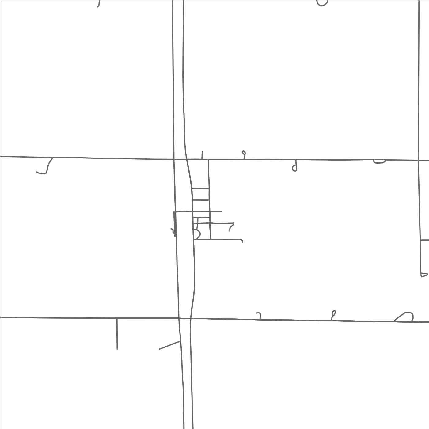 ROAD MAP OF STRATHCONA, MINNESOTA BY MAPBAKES