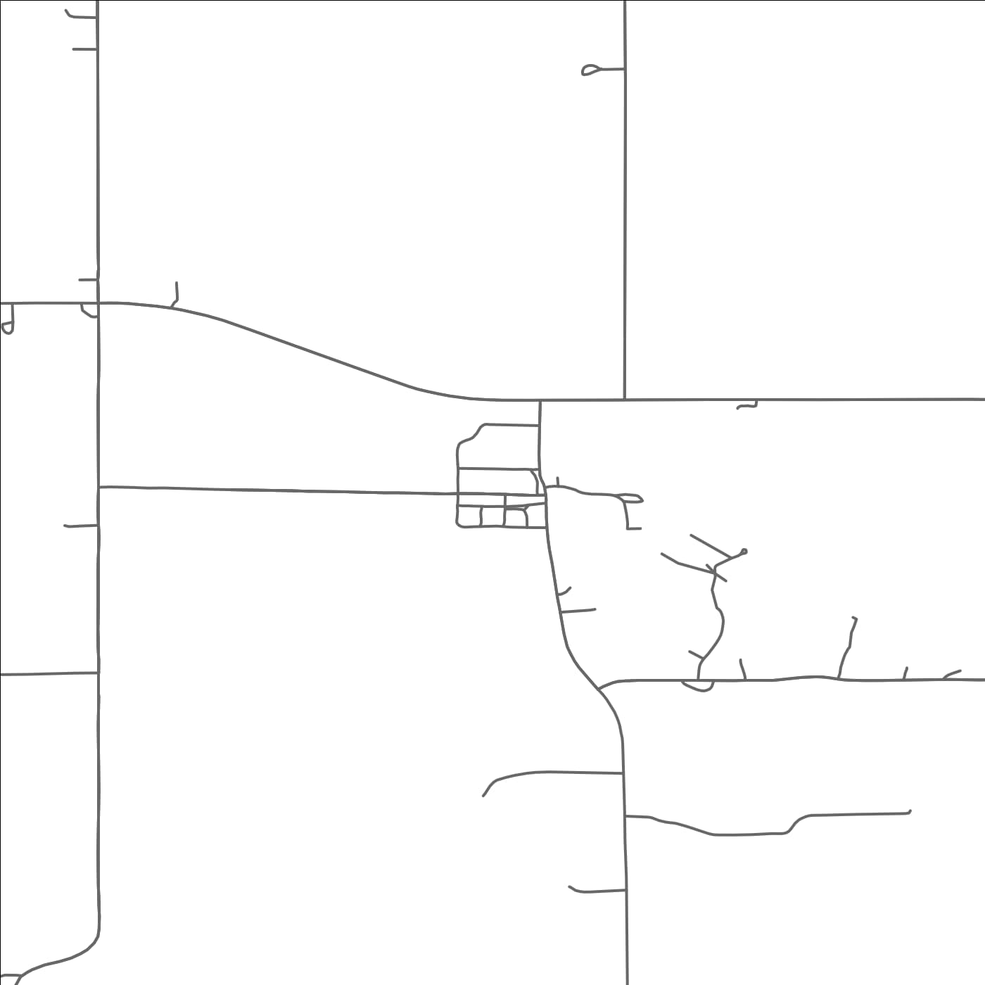 ROAD MAP OF SUNBURG, MINNESOTA BY MAPBAKES