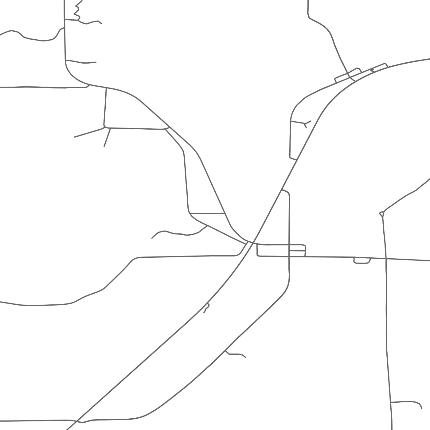 ROAD MAP OF TENSTRIKE, MINNESOTA BY MAPBAKES