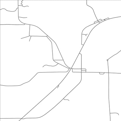 ROAD MAP OF TENSTRIKE, MINNESOTA BY MAPBAKES