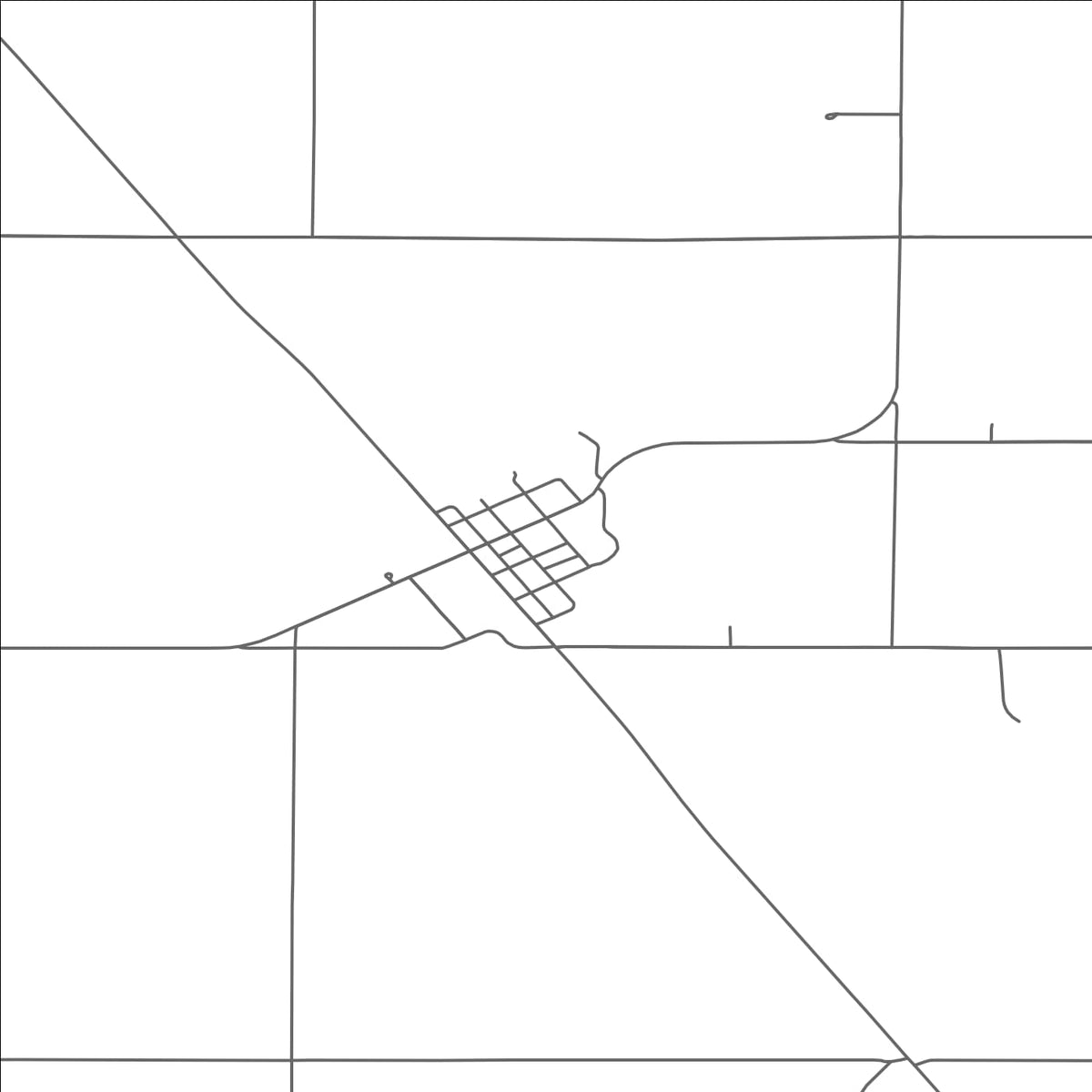 ROAD MAP OF TINTAH, MINNESOTA BY MAPBAKES