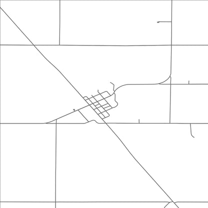 ROAD MAP OF TINTAH, MINNESOTA BY MAPBAKES