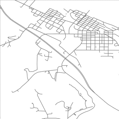 ROAD MAP OF WABASHA, MINNESOTA BY MAPBAKES