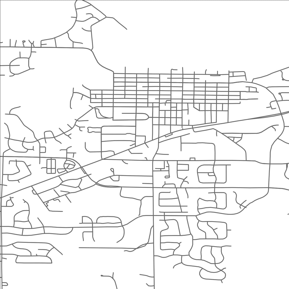 ROAD MAP OF WACONIA, MINNESOTA BY MAPBAKES