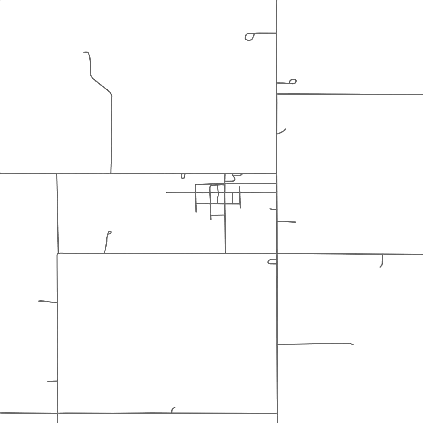 ROAD MAP OF WALTERS, MINNESOTA BY MAPBAKES