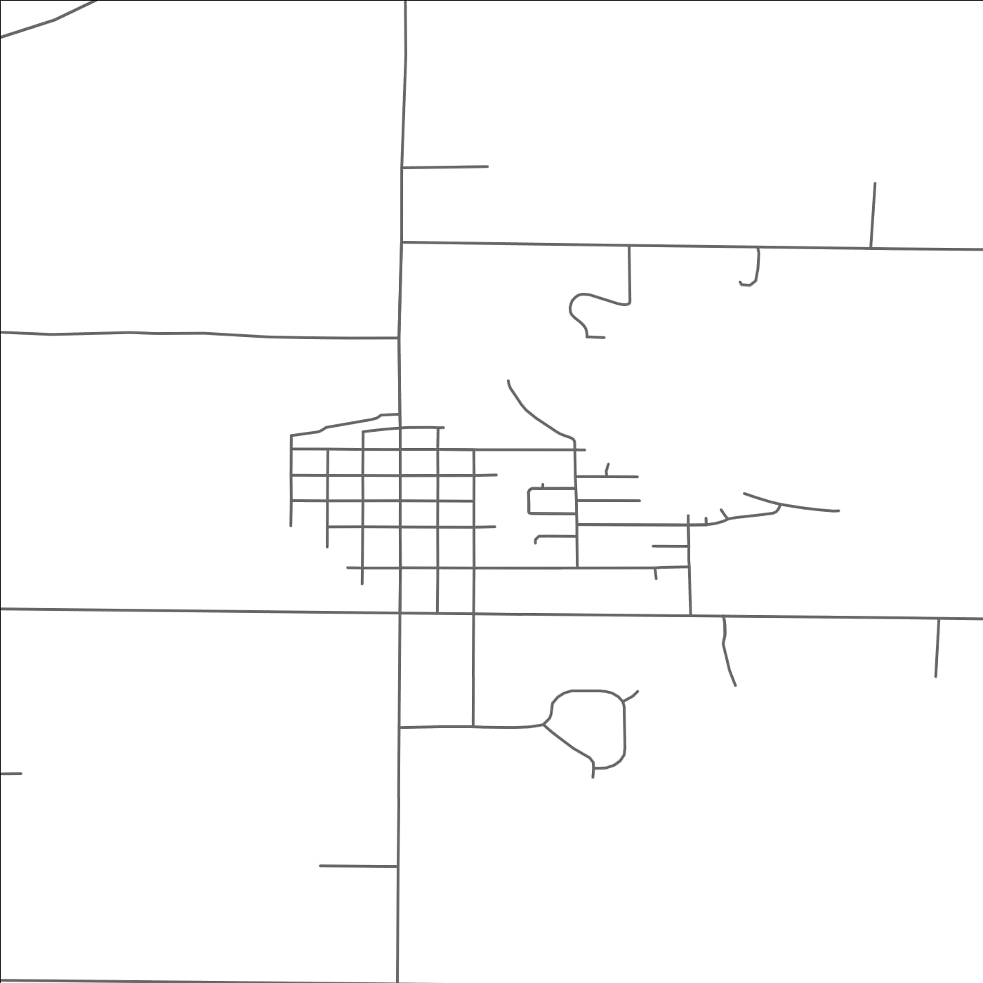 ROAD MAP OF WANAMINGO, MINNESOTA BY MAPBAKES