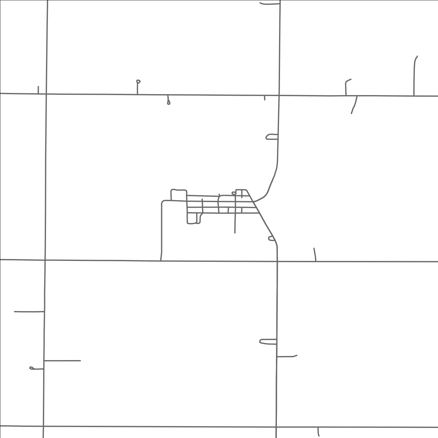 ROAD MAP OF WANDA, MINNESOTA BY MAPBAKES