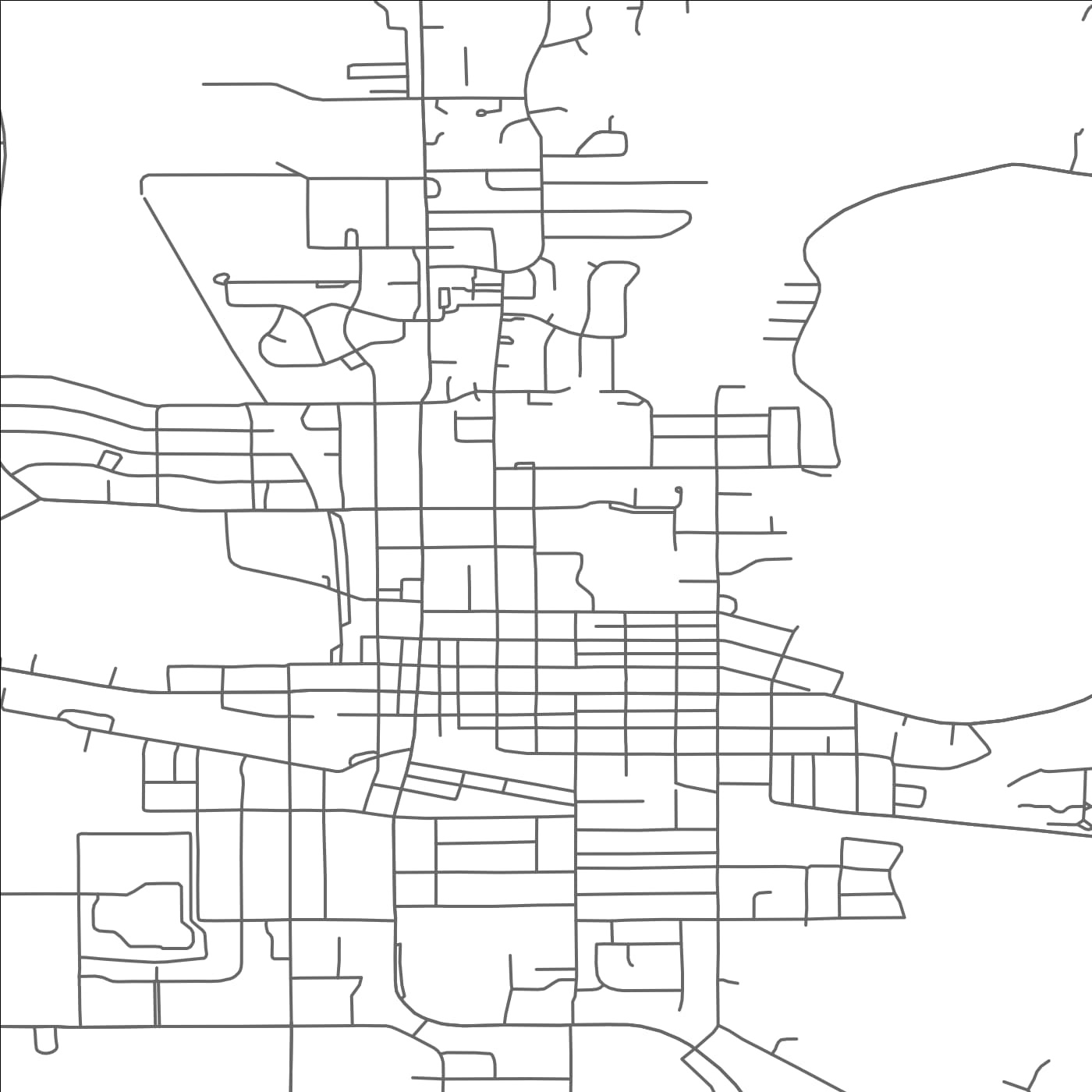 ROAD MAP OF WASECA, MINNESOTA BY MAPBAKES