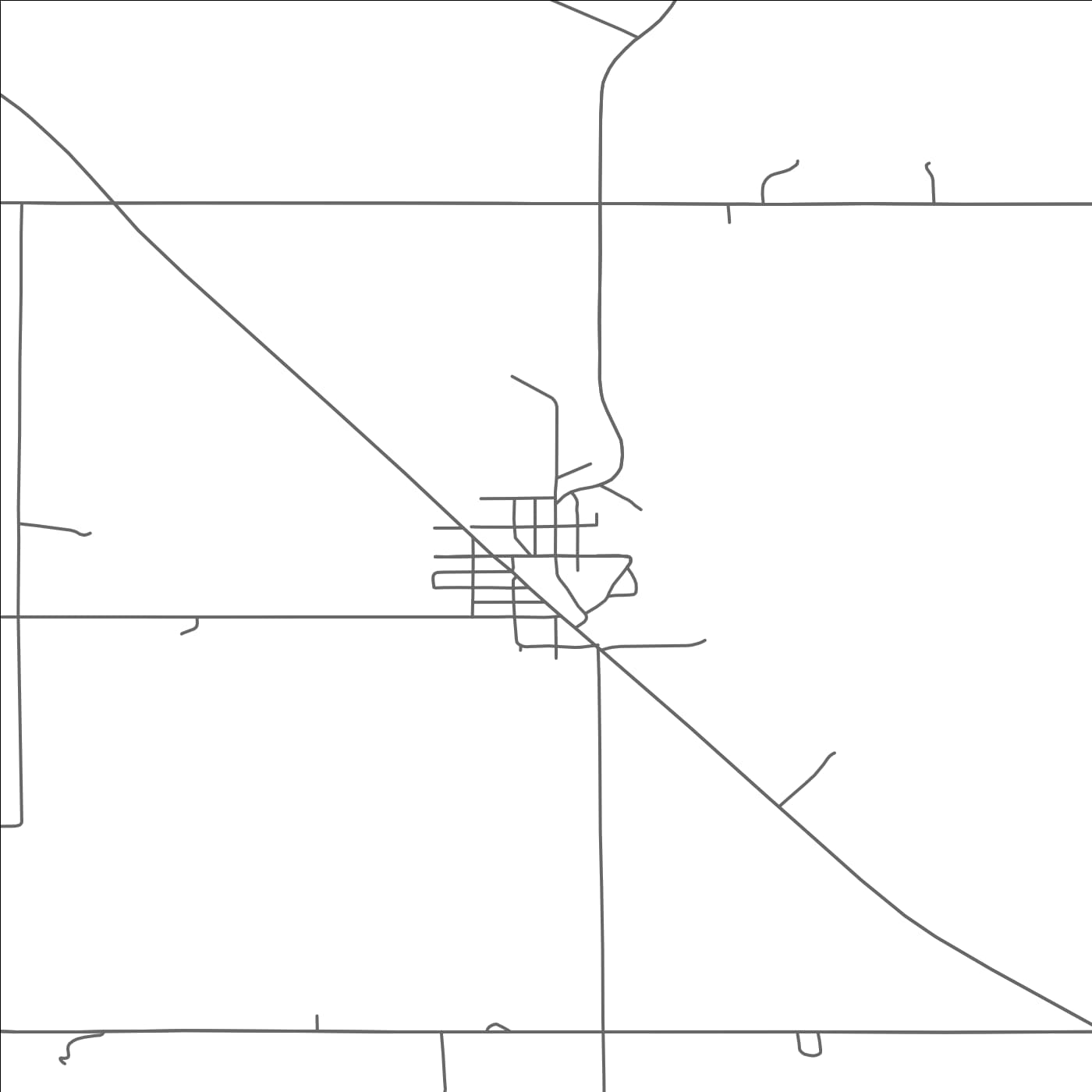 ROAD MAP OF WATSON, MINNESOTA BY MAPBAKES