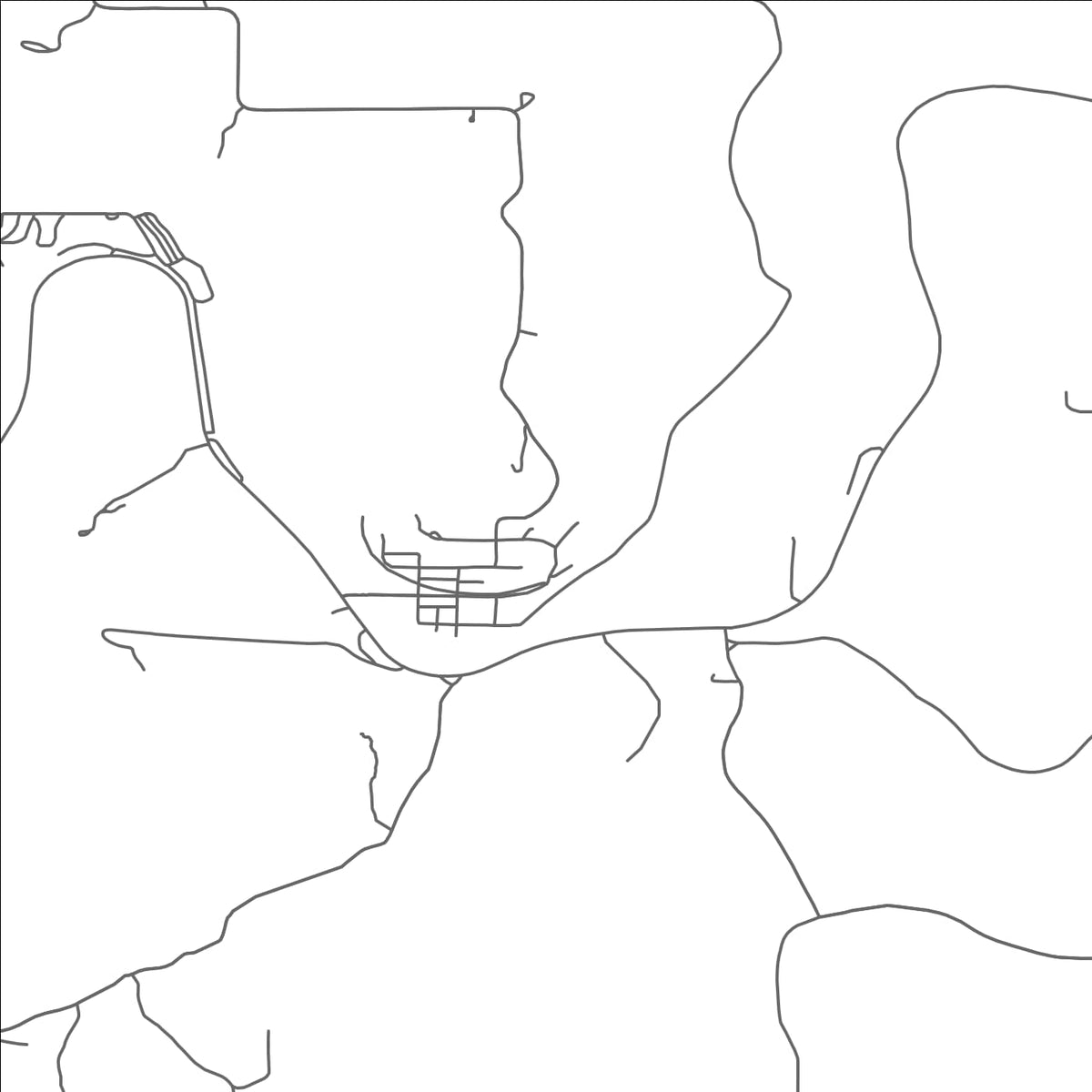 ROAD MAP OF WHALAN, MINNESOTA BY MAPBAKES