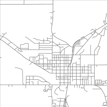 ROAD MAP OF WINDOM, MINNESOTA BY MAPBAKES