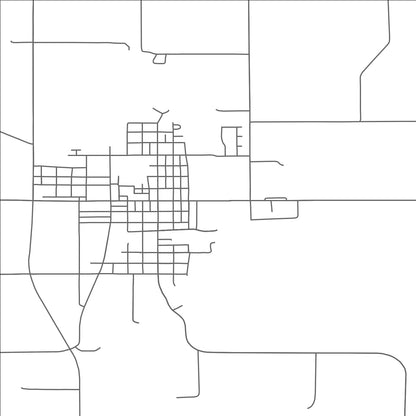 ROAD MAP OF WINTHROP, MINNESOTA BY MAPBAKES
