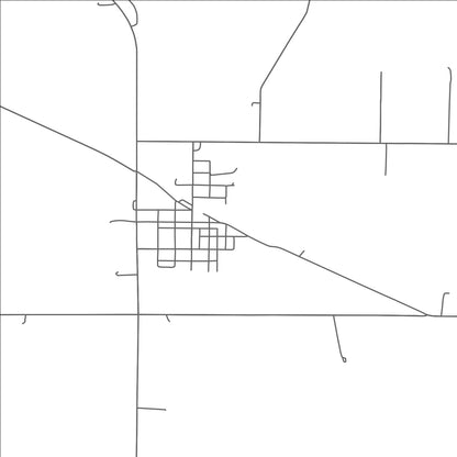 ROAD MAP OF WOOD LAKE, MINNESOTA BY MAPBAKES