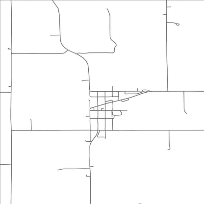 ROAD MAP OF WYKOFF, MINNESOTA BY MAPBAKES