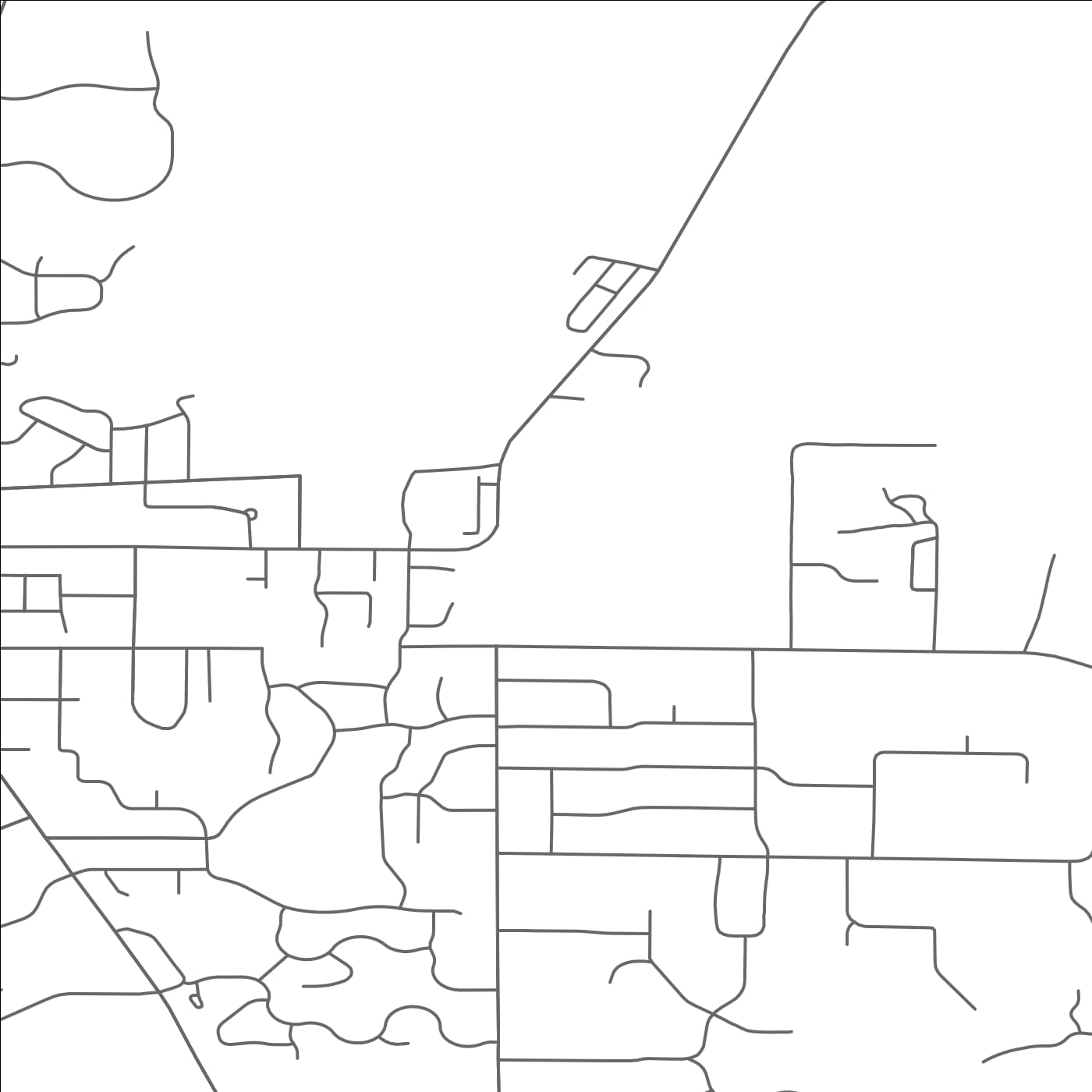 ROAD MAP OF WYOMING, MINNESOTA BY MAPBAKES