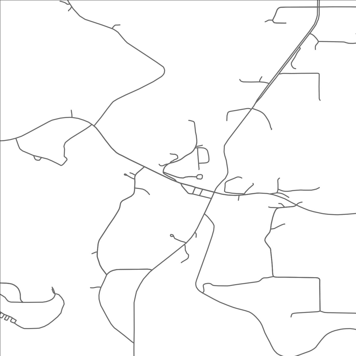 ROAD MAP OF ZUMBRO FALLS, MINNESOTA BY MAPBAKES