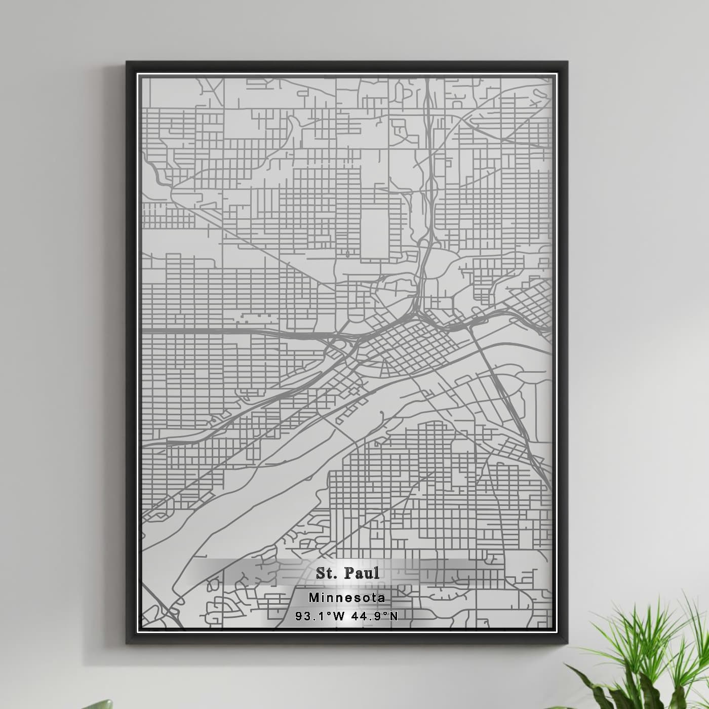 ROAD MAP OF ST. PAUL PARK, MINNESOTA BY MAPBAKES