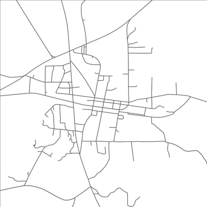 ROAD MAP OF ACKERMAN, MISSISSIPPI BY MAPBAKES