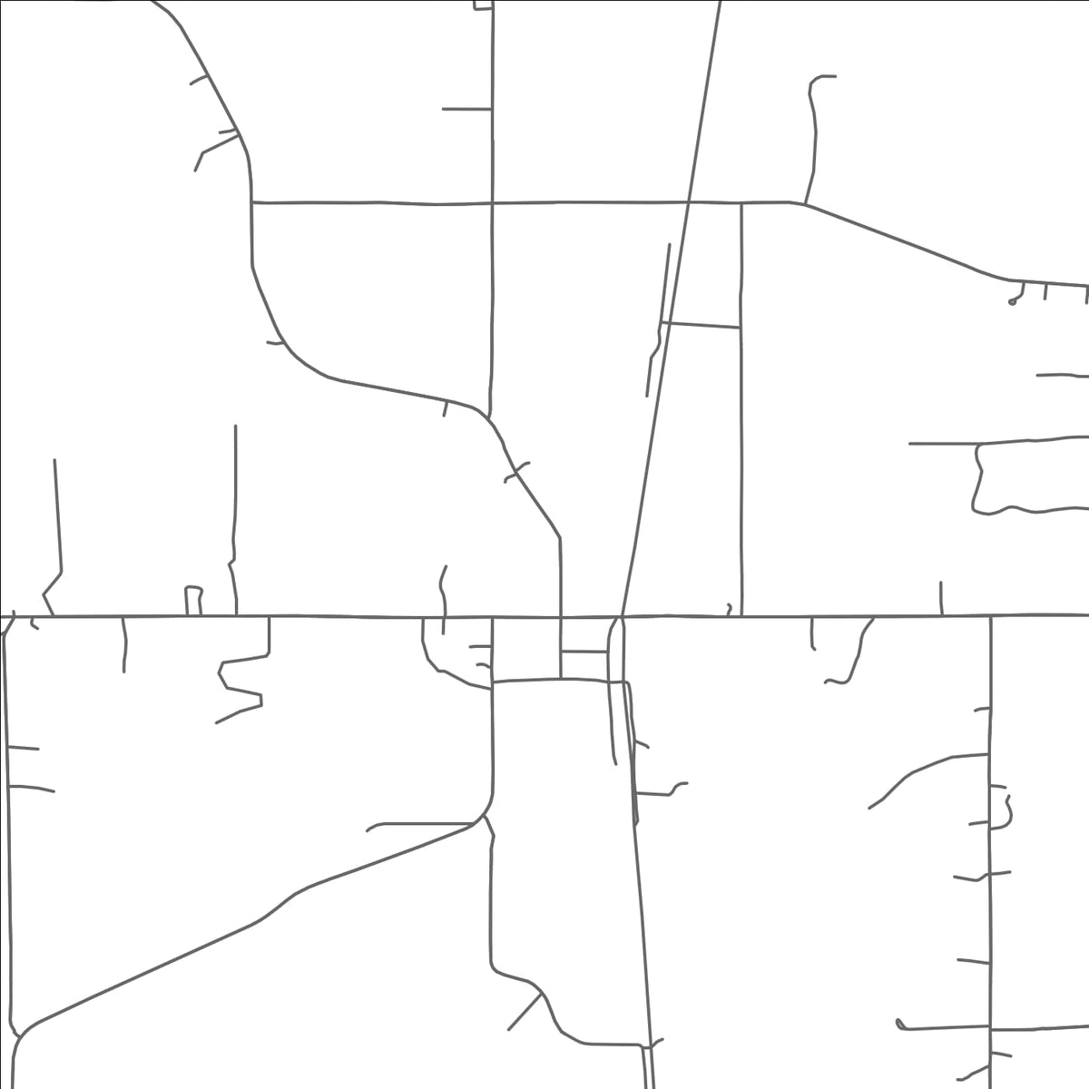 ROAD MAP OF ALGOMA, MISSISSIPPI BY MAPBAKES