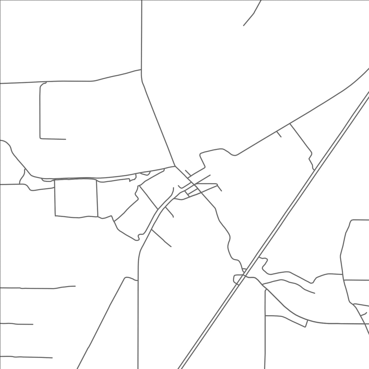 ROAD MAP OF ALLIGATOR, MISSISSIPPI BY MAPBAKES