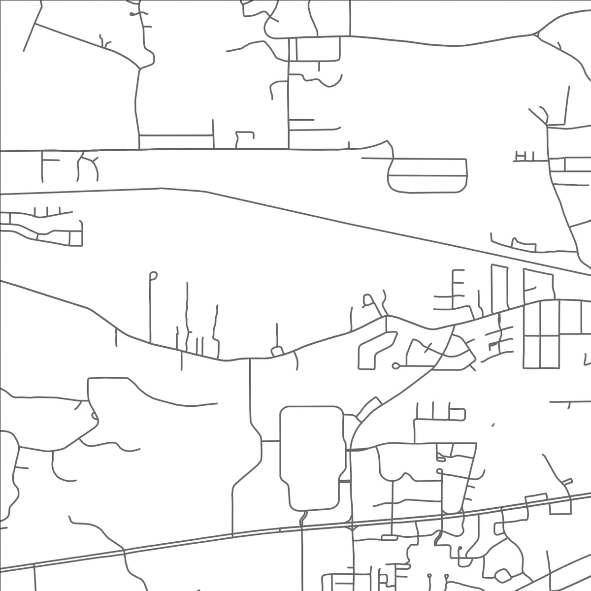 ROAD MAP OF ARNOLD LINE, MISSISSIPPI BY MAPBAKES
