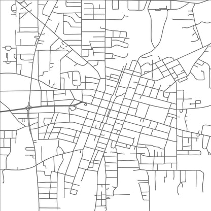 ROAD MAP OF BROOKHAVEN, MISSISSIPPI BY MAPBAKES