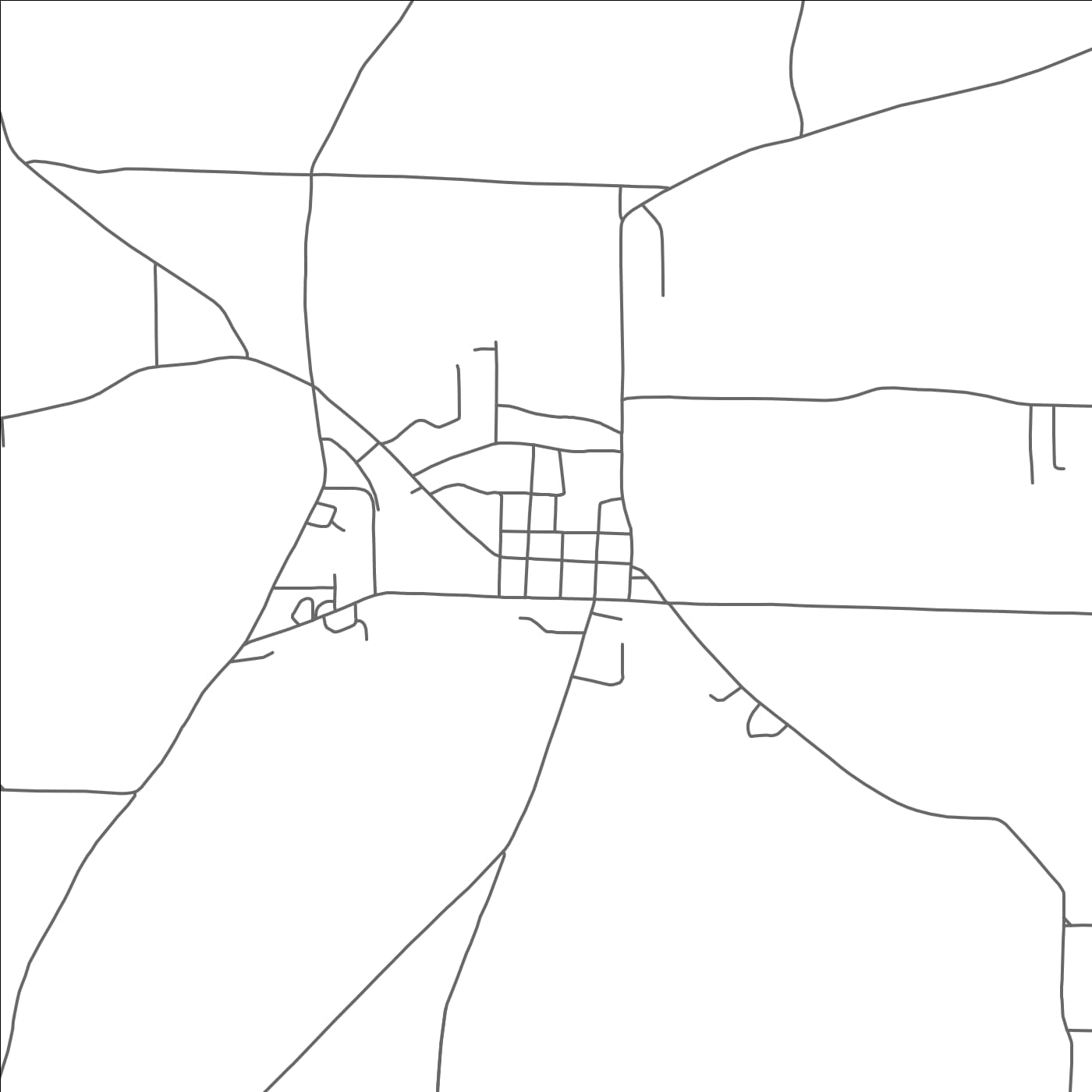 ROAD MAP OF CALEDONIA, MISSISSIPPI BY MAPBAKES