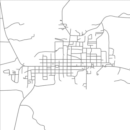 ROAD MAP OF CHARLESTON, MISSISSIPPI BY MAPBAKES