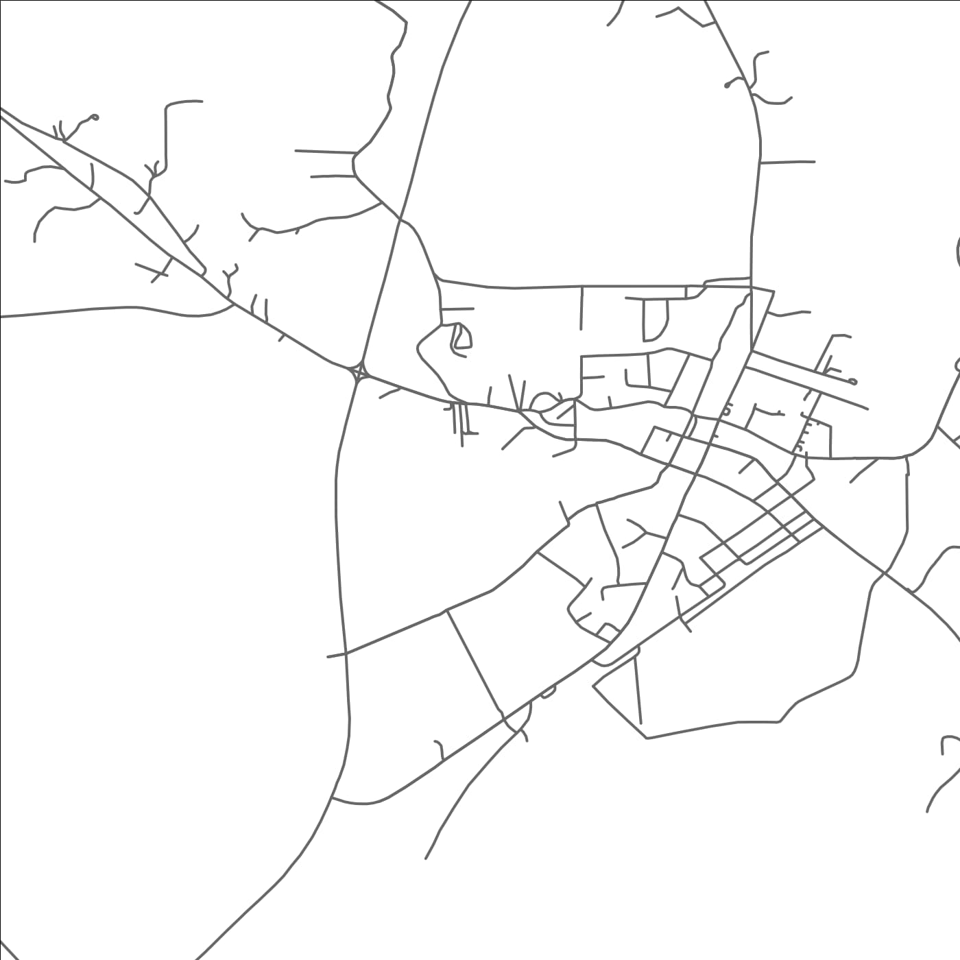 ROAD MAP OF COFFEEVILLE, MISSISSIPPI BY MAPBAKES