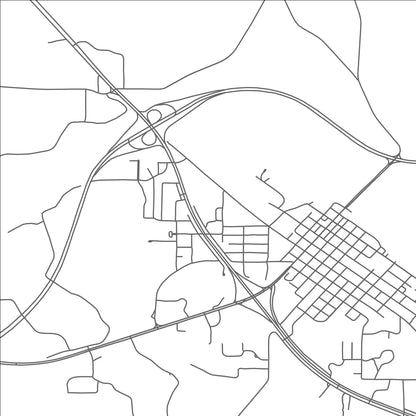 ROAD MAP OF COLLINS, MISSISSIPPI BY MAPBAKES