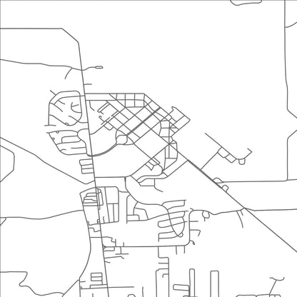 ROAD MAP OF COLUMBUS AFB, MISSISSIPPI BY MAPBAKES