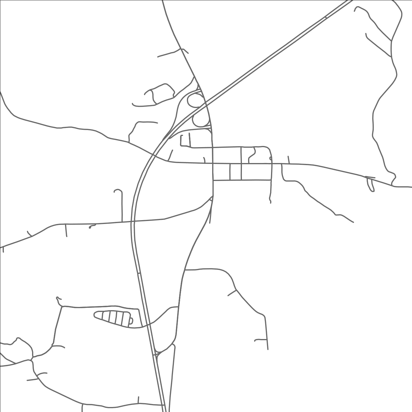 ROAD MAP OF DE SOTO, MISSISSIPPI BY MAPBAKES