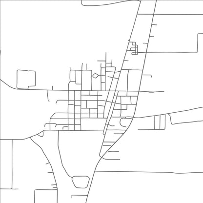 ROAD MAP OF DREW, MISSISSIPPI BY MAPBAKES