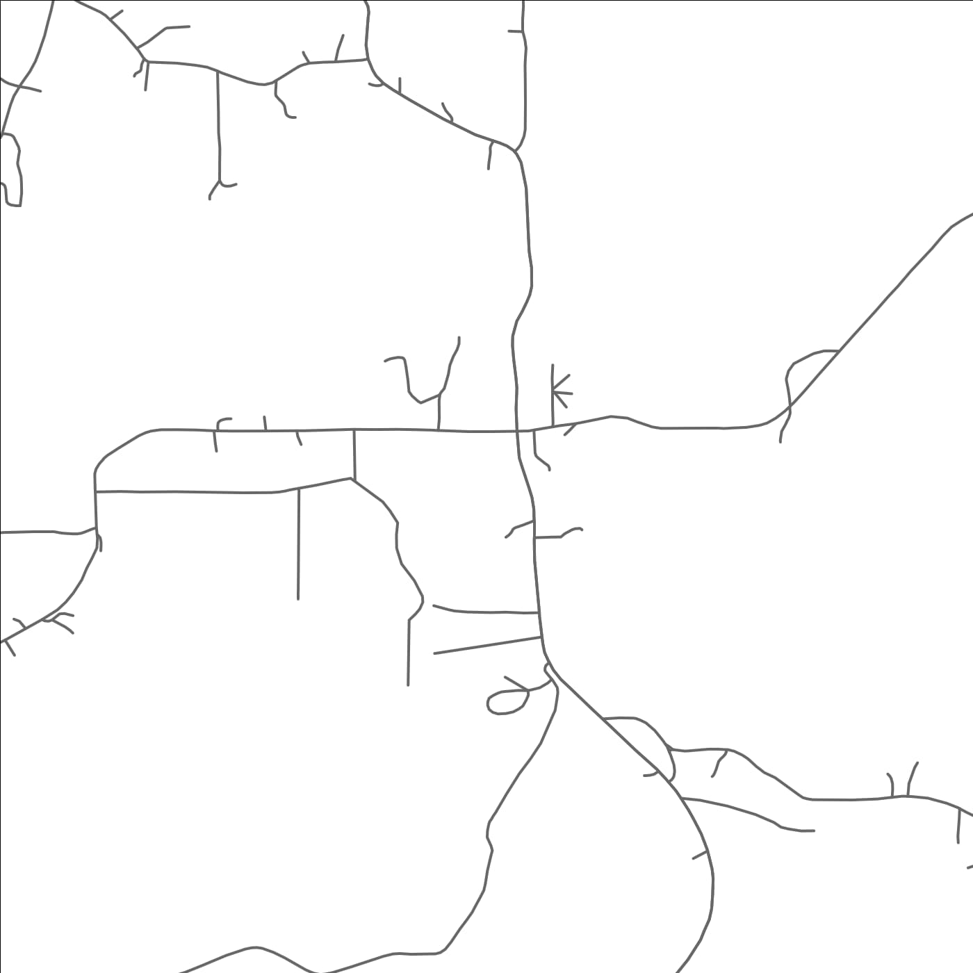 ROAD MAP OF DUMAS, MISSISSIPPI BY MAPBAKES