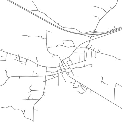 ROAD MAP OF EDWARDS, MISSISSIPPI BY MAPBAKES