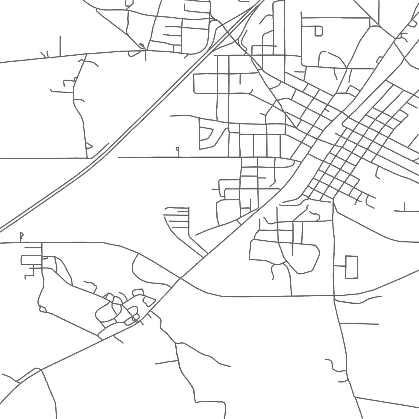 ROAD MAP OF ELLISVILLE, MISSISSIPPI BY MAPBAKES