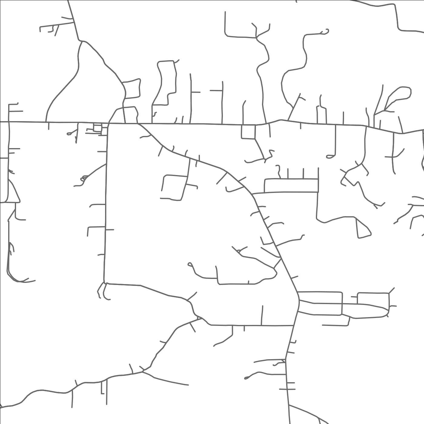 ROAD MAP OF FARMINGTON, MISSISSIPPI BY MAPBAKES