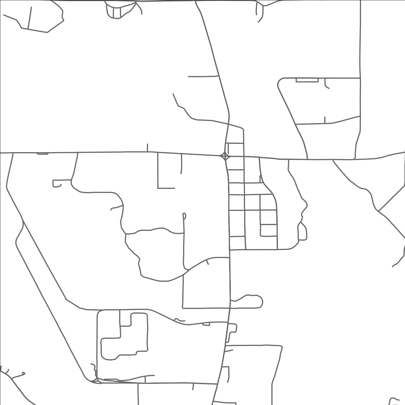 ROAD MAP OF FERNWOOD, MISSISSIPPI BY MAPBAKES