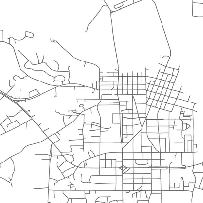 ROAD MAP OF GRENADA, MISSISSIPPI BY MAPBAKES