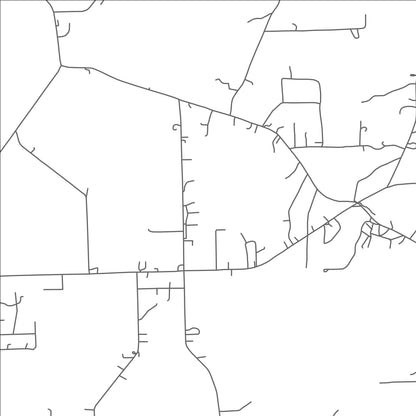 ROAD MAP OF HAMILTON, MISSISSIPPI BY MAPBAKES